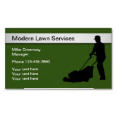 Beste Grasmaaiservice Magnetisch Visitekaartje (Voorkant)