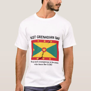 BESTE GRENADIAN DAD Sterke, moedige persoonlijke T-shirt
