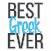 Beste Griekse ooit Sticker (Voorkant)