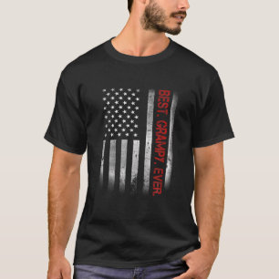 Beste grijze ooit  Amerikaanse vlag voor pap T-shirt