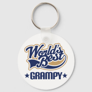Beste grijze wereld sleutelhanger