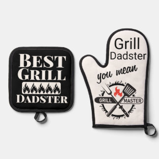 Beste Grill Master Ik bedoel Dadster Ovenwant & Pannenlap Set