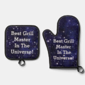 Beste Grill Master Oven Mitt en Pot Holders Set (Voorkant)