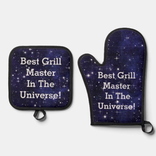 Beste Grill Master Oven Mitt en Pot Holders Set (Voorkant)