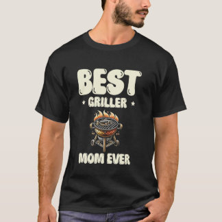 Beste Grillmoeder Ooit Grillen Grill Koken BBQ Bar T-shirt