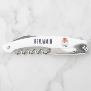 Beste Groomsman door Par Custom Retro bruiloft Kurkentrekker