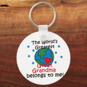 Beste grootmoeder behoort tot mij sleutelhanger (Voorkant)