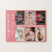 Beste grootmoeder ooit aangepaste foto's kleinkind legpuzzel (Horizontaal)