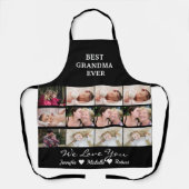 Beste grootmoeder ooit aangepaste foto's kleinkind schort (Voorkant)