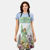Beste Grootmoeder ooit Bloemenengel Schort (Gedragen)