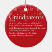 Beste grootouders, kerstmis keramisch ornament (Achterkant)