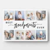 Beste Grootouders Ooit 8 Foto Collage Wit Fotoplaat (voorkant)