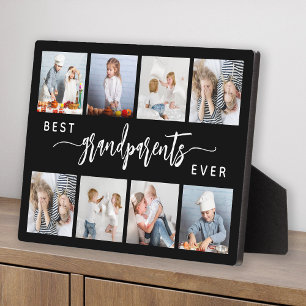 Beste Grootouders Ooit 8 Foto Collage Zwart Fotoplaat