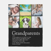 Beste grootouders ooit - Definitie 6 Foto Fleece Deken (Voorkant)