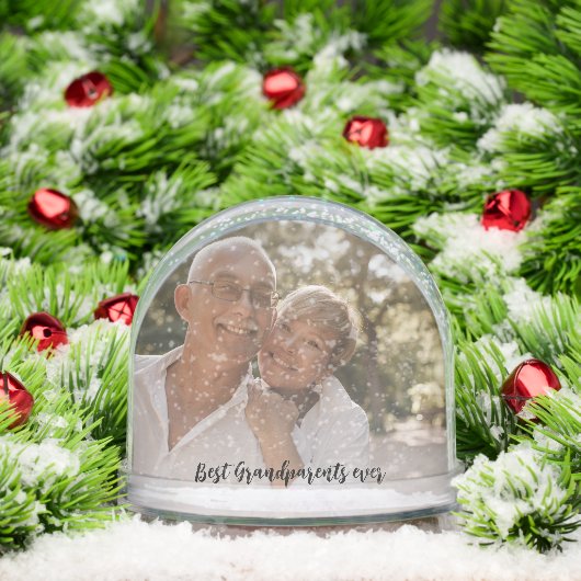 Beste grootouders ooit foto cadeau sneeuwbol (Kerstmis)