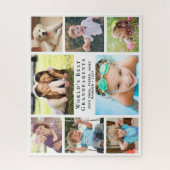 Beste grootouders van de wereld 8 Foto Collage Legpuzzel (Verticaal)