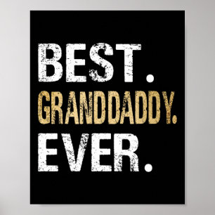Beste grootvader ooit cadeaus van kleindochter Gra Poster
