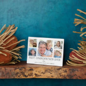 Beste grootvader ooit kleinkinderen fotocollage fotoplaat (Zijkant)