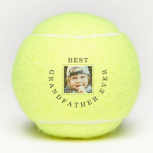 Beste grootvader ooit Lijst kind foto tennisballen (Voorkant)