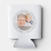 Beste grootvader ooit Moderne Klassieke foto Blikjeskoeler (Achterkant)
