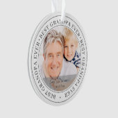 Beste grootvader ooit Moderne Klassieke foto Ornament (voorkant)