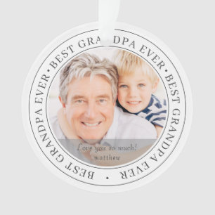 Beste grootvader ooit Moderne Klassieke foto Ornament