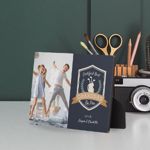 Beste grootvader op vader   Foto Golf Grandpa Fotoplaat