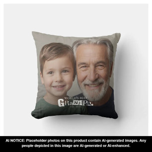 Beste Grootvader Ter Wereld Opgericht Cadeau Voor Kussen