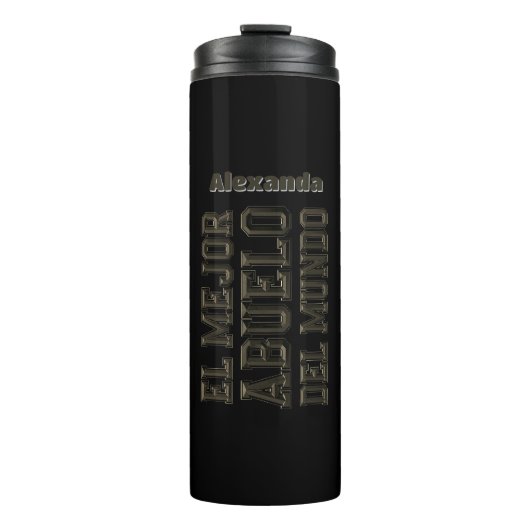 Beste Grootvader van de Wereld Best Grandpa Spaans Thermosbeker (Voorkant)