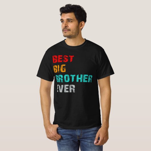 beste grote broer ooit t-shirt (Voorkant volledig)