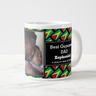 BESTE GUYANESE VADER Guyanese Vlag Persoonlijke Fo Extra Grote Beker