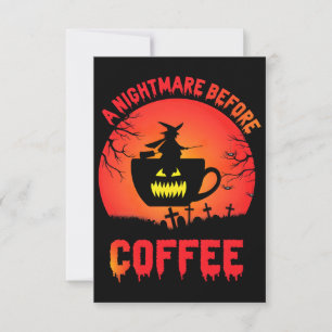 Beste Halloween Koffie Personalisatie – Spooky Cus Bedankkaart
