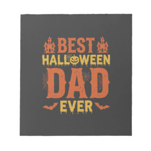 Beste Halloween-vader ooit vintage versleten ontwe Notitieblok