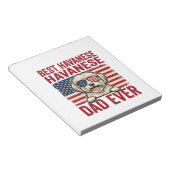 Beste Havanese Vader Ooit Patriottisch Hond Shirt Notitieblok (Schuin)