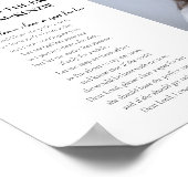 Beste Heer Moeder van de Bruid Foto Herdenking Tro Poster (Hoek)