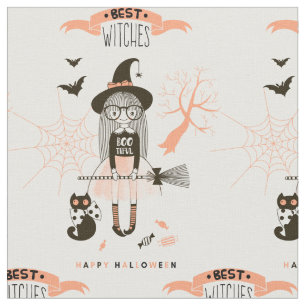 Beste heks Happy Halloween Stof
