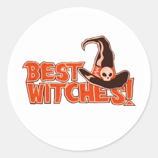 Beste Heksen Grappig Halloween cadeau met heksen P Ronde Sticker