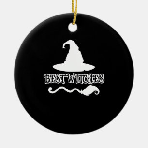Beste Heksen Grappig Heks Shirt Halloween 2021 Keramisch Ornament
