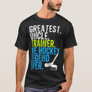 Beste Hockey Oom Coach Familie Sporten T-shirt