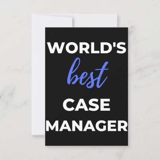 Beste Hoesje Manager ter wereld Bedankkaart (Voorkant)