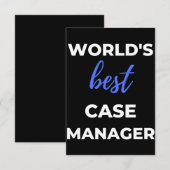 Beste Hoesje Manager ter wereld Bedankkaart (Voorkant / Achterkant)