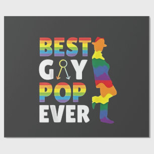Beste homopop ooit LGBT Pride Month Opa Vader Cadeaupapier