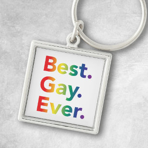 Beste Homoseksueel Ooit LGBT Regenboogvlag Sleutelhanger