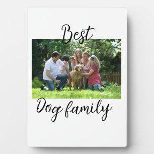 Beste hond familie moeder vader huisdier vriend va fotoplaat