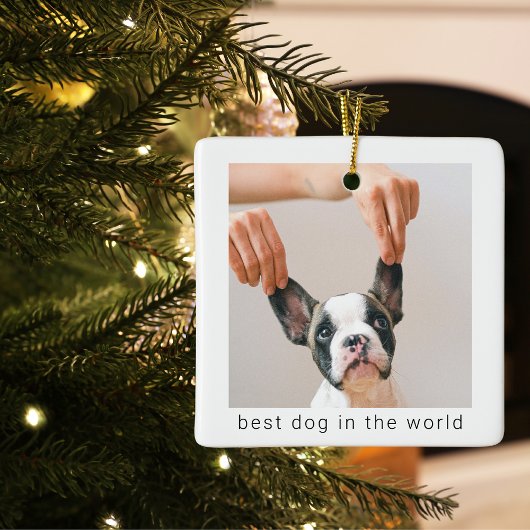 Beste hond in de wereld | Dog Photo Keramisch Ornament