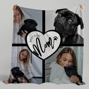 Beste Hond Mam   Fotocollage Fleece Deken