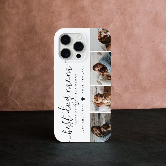 Beste Hond Mam: Gepersonaliseerde Hond Foto Moeder Case-Mate iPhone Case
