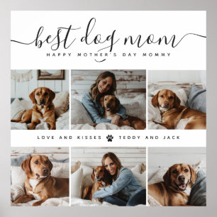 Beste Hond Mam: Gepersonaliseerde Hond Foto Moeder Poster
