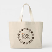 Beste Hond Mam Grote Canvas tas (Achterkant)