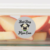 Beste hond Mam ooit Labels (Aangebracht)